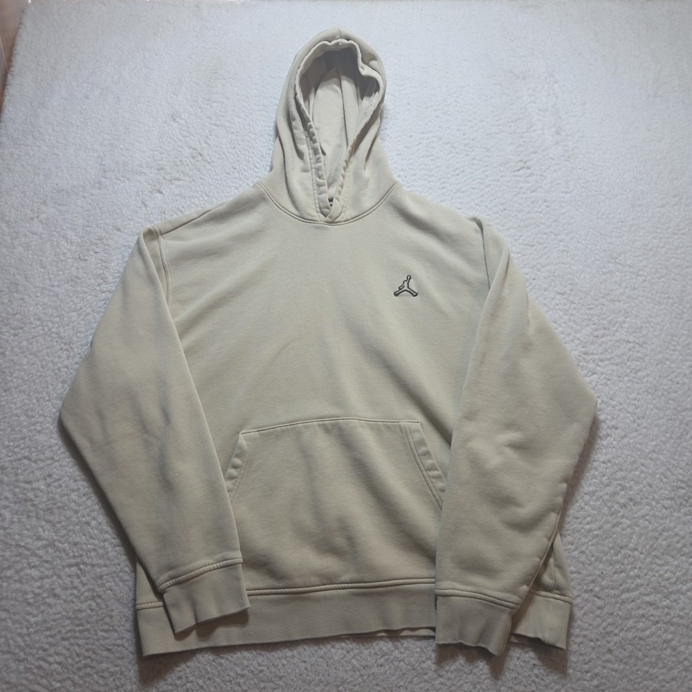 Nike Jordan Essentials‎ Fleece Pullover Hoodie Hemp Tan Men's Large DA9818-245